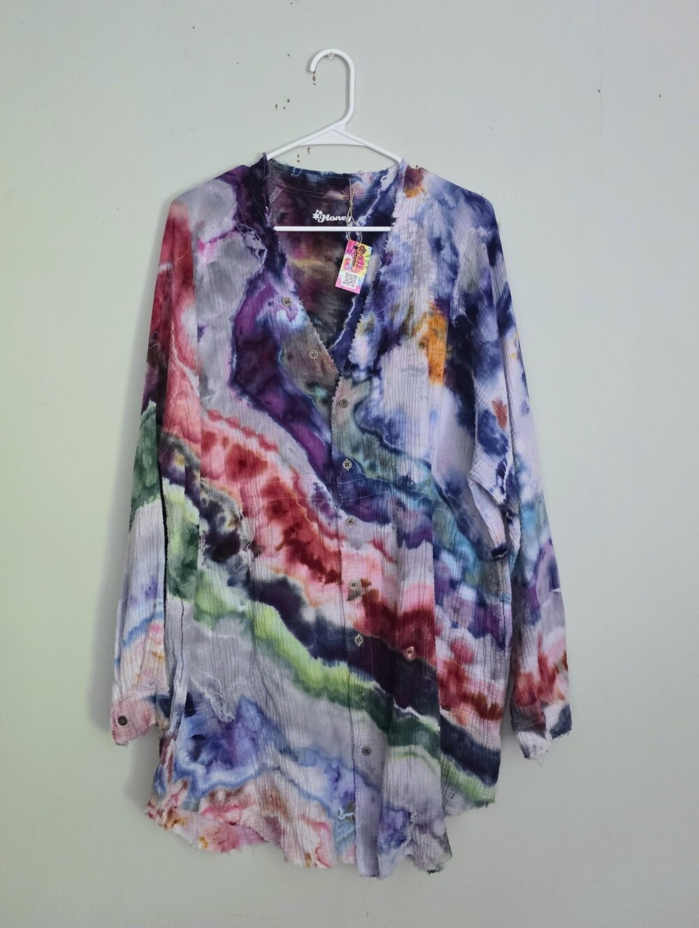 NWT Honey Tie-Dye Long Seeve Tunic/Dress